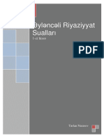 Eylenceli Riyaziyyat Suallari 1ci Hisse