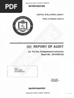  CIA OIG Audit Independent Contractors