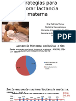 Estrategias para Mejorar Lactancia Materna