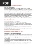 What is Diversity in the Workplace