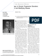 Occupational Therapy in Chronic Progressive Disorders: Enhancing Function and Modifying Disease