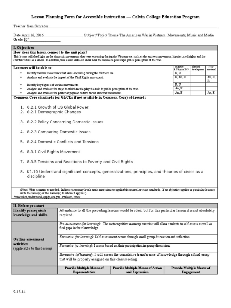 Lessonplanday 5 | PDF | Educational Assessment | Learning
