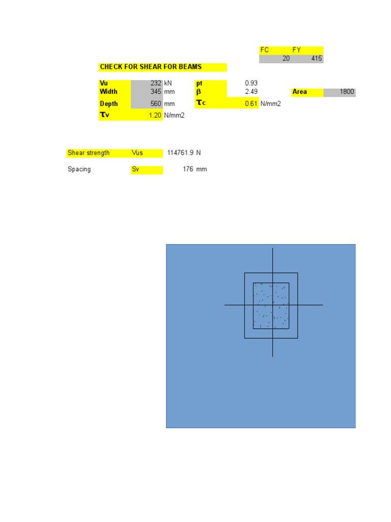 Shear Check for Beams and Slabs | PDF | Home & Garden | Science ...