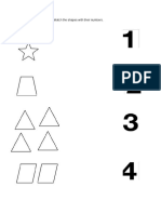 Match The Shapes With Their Numbers