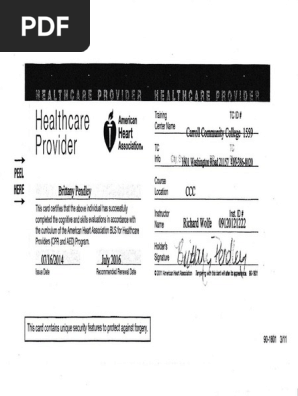 cpr card