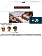 Evolução Humana - Paleoantropologia - Homens Das Cavernas PDF