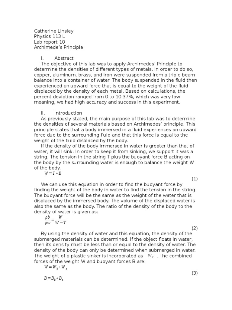 Density and buoyancy lab answers picture