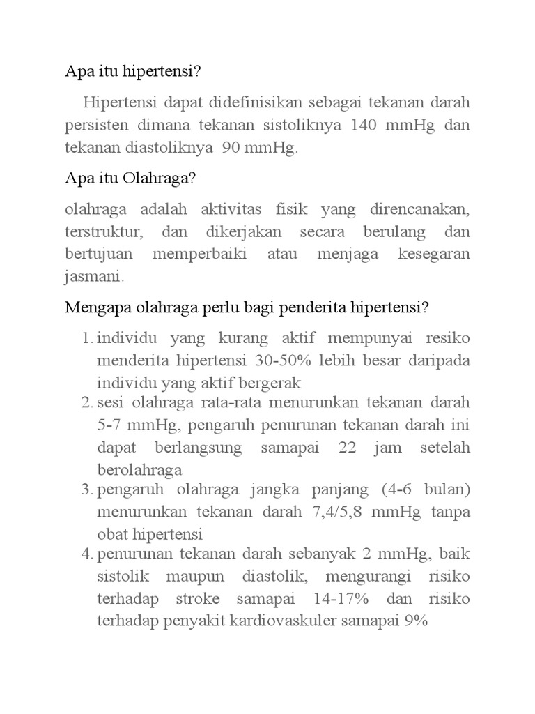 Apa Penyakit Hipertensi Itu