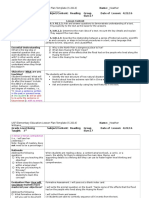 Ede4940 Level 4 Lesson Plan Observation 3 With Field Supervisor