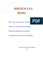 Acrostico a La Mamá