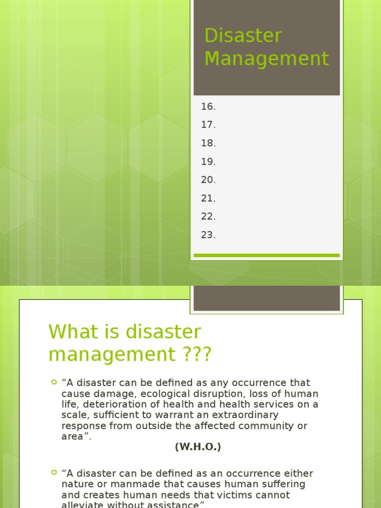 Disaster Management Overview and Strategies | PDF | American Red Cross ...