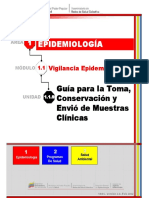 Guía para la Toma, Conservación y Envió de Muestras Clínicas