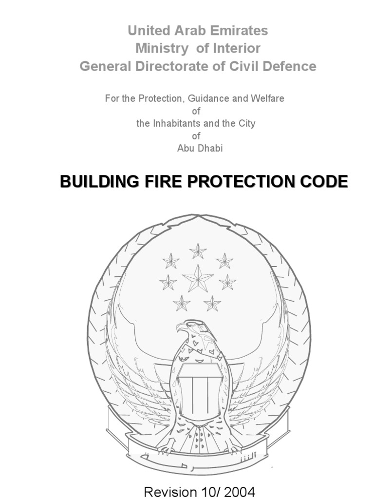 Abu Dhabi Building Fire Code 2004 | PDF | Door | Stairs
