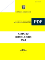 ANUARIO HIDROLÓGICO 2005 - Ecuador