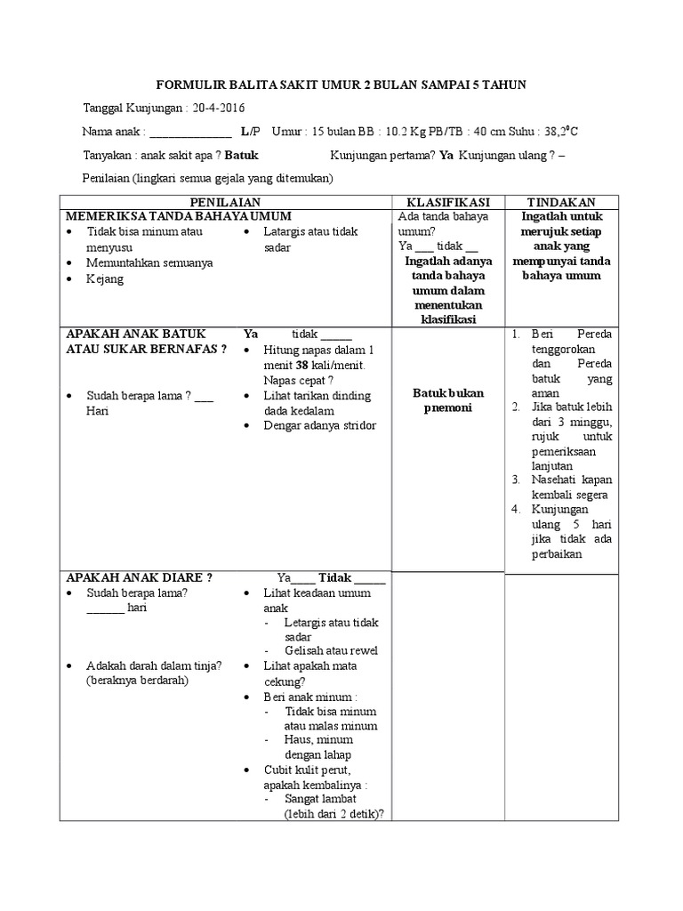 FORMULIR MTBS