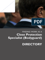 Finding Work As A Close Protection Specialist DIRECTORY