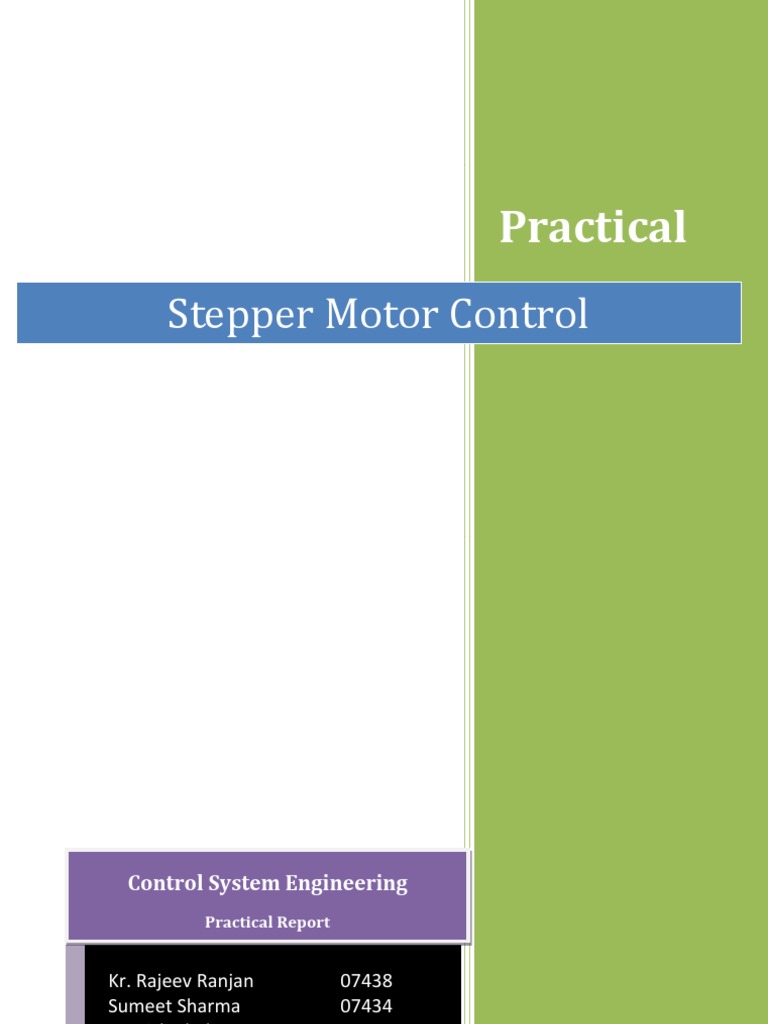 Stepper Motor Control with 8085 Interface | PDF | Electric Motor ...