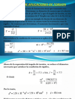 Ejercicios de Aplicaciones de Torsion