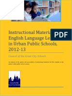 Instructional Materials in Urban Public Schools Report PDF