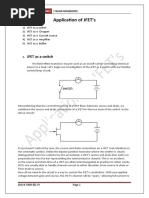 Download Application of JFET by talha2905 SN31070758 doc pdf