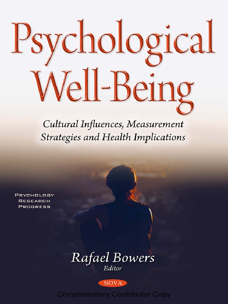 Psychological WellBeing Book PDF Quality Of Life Psychology