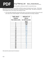 Math 1050 Drug Filtering Lab
