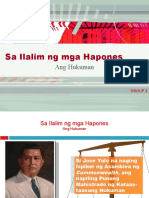 Sa Ilalim Ng Mga Hapones