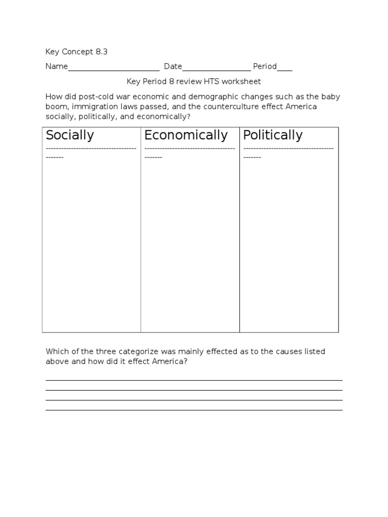 Key Concept 8 | PDF | Politics | Social Science