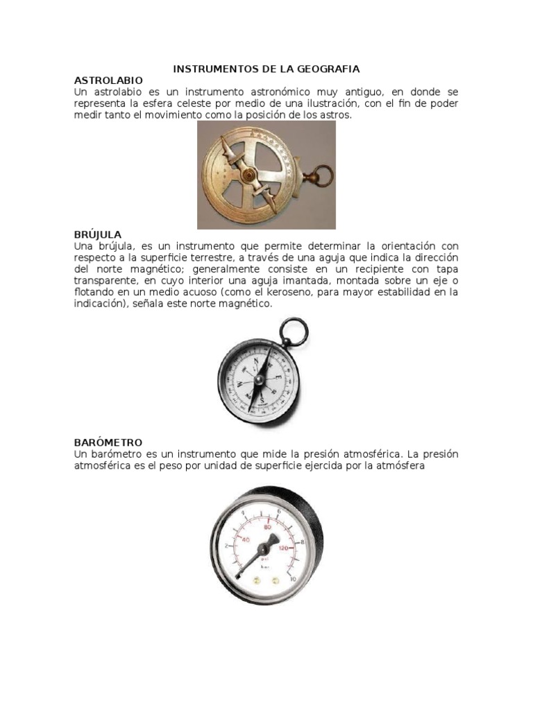 Instrumentos de La Geografia | PDF | Métodos y materiales de enseñanza