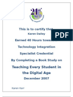 Book Study Certificate of Completion For Eportfolio