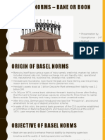 Basel Norms - Bane or Boon