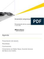 Inversión empresarial en el Perú