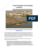 Causes of Income Inequality in Developing Countries PDF