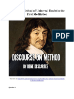 Descartes' Method of Universal Doubt in The First Meditation PDF