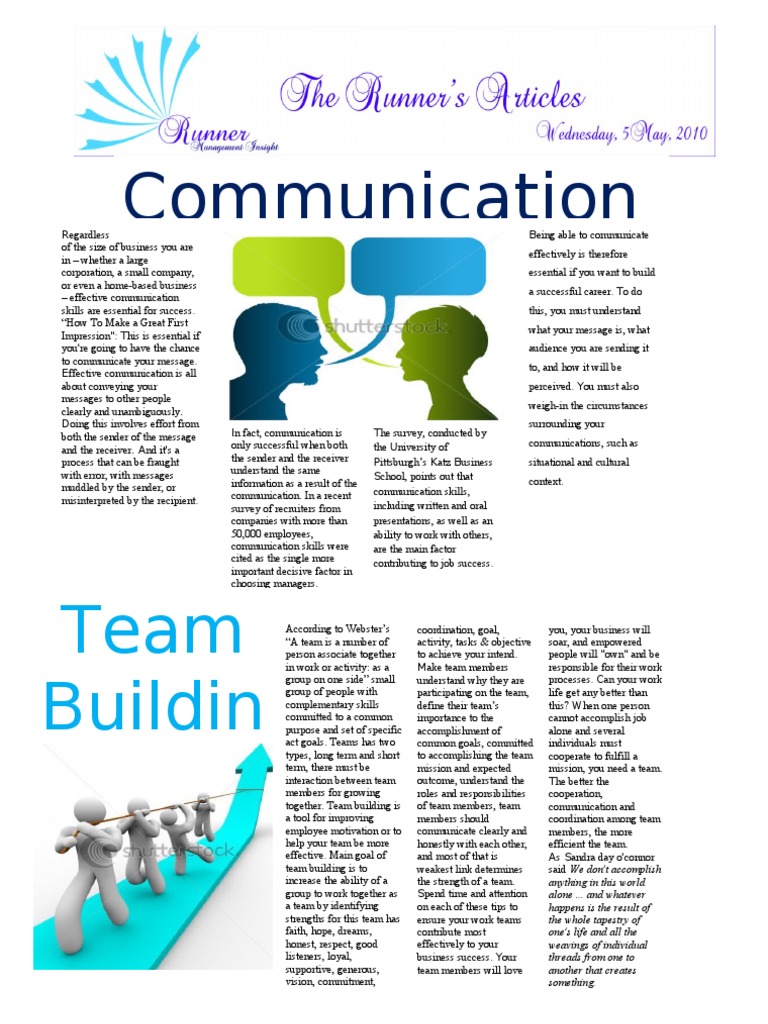Effective Communication & Team Building | PDF | Pollution | Goal