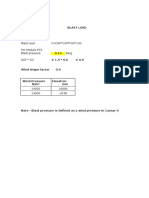 Blast Load Calculation