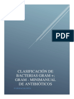 Clasificación de Bacterias Gram + Gram - Elaboración de Un Mini-Manual de Antibióticos