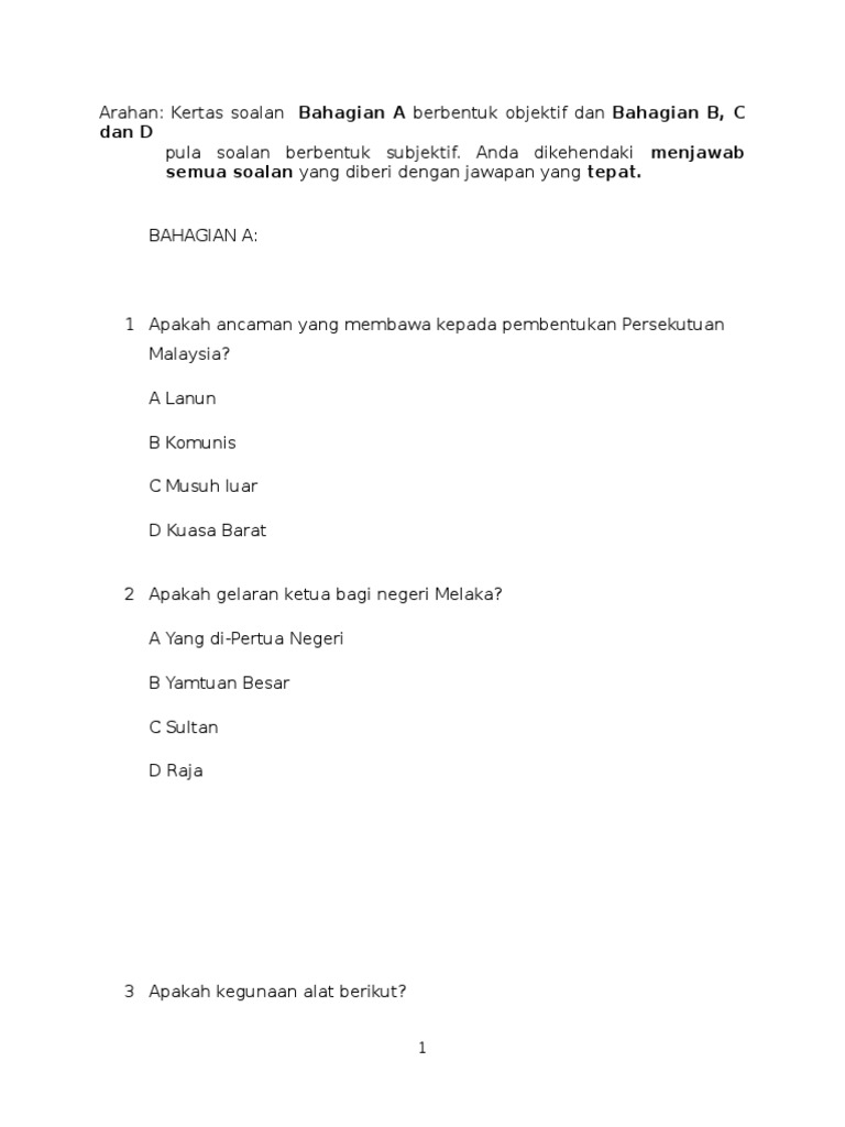 Soalan Ppt t6 2016