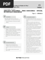 TJ PI Analista Judiciario - Area Judiciaria - Oficial de Justica e Avaliador (JUD-OfJ) Tipo 1