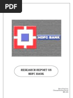 Research Report On HDFC Bank - An Investor's Perspective.