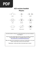 Y9 Physics Revision Booklet