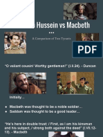 Saddam Hussein Vs Macbeth