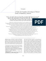 A Recommended Scale for Cognitive Screening in Clinical