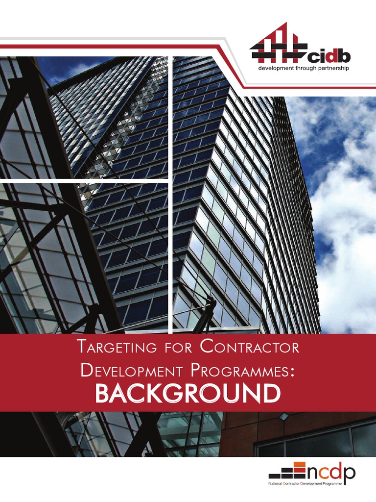 Targeting For Contractor Development Programmes - Background | PDF ...