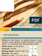 Purification of Methanol by Azeotropic Distillation