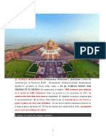 EL TEMPLO AKSHARDHAM Swaminarayan Akshardham y Akshardham o Delhi Fue Construida Por La Fundación BAPS