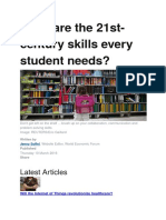 What Are The 21st-Century Skills Every Student Needs?: Latest Articles