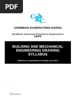 CAPE Building and Mechanical Engineering Syllabus With Specimen Papers