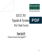 EECE 301 Signals & Systems: Prof. Mark Fowler