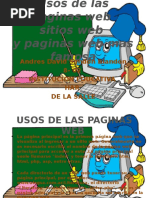 Usos de Las Paginas Web